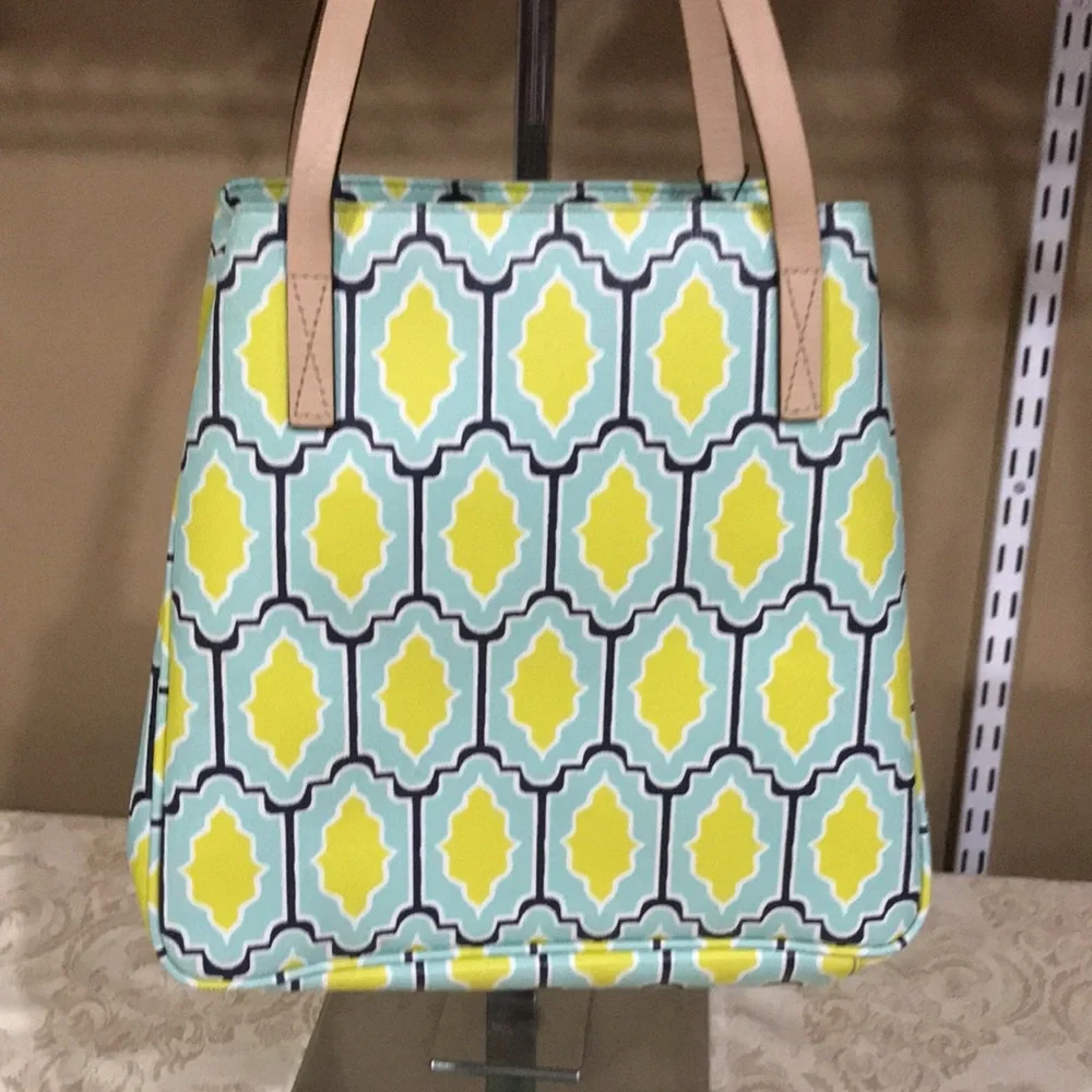 Kate Spade Leather Trimmed Coated Canvas Tote
